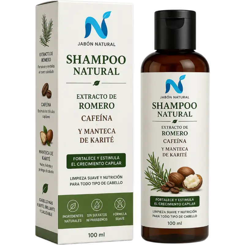 Shampoo Romero, Cafeína y Karité